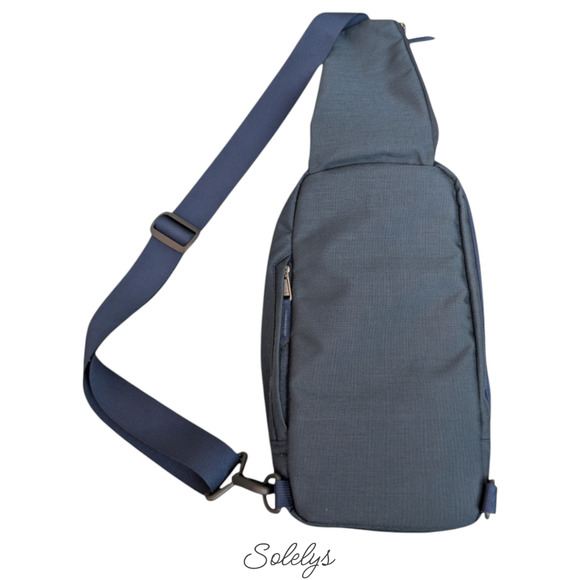 The North Face Field Bag Adjustable Crossbody 7L Blue RARE Large Original Style - Picture 3 of 12